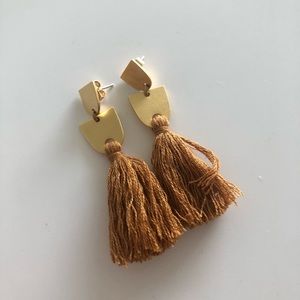 Madewell Tassel Earrings in Egyptian Gold